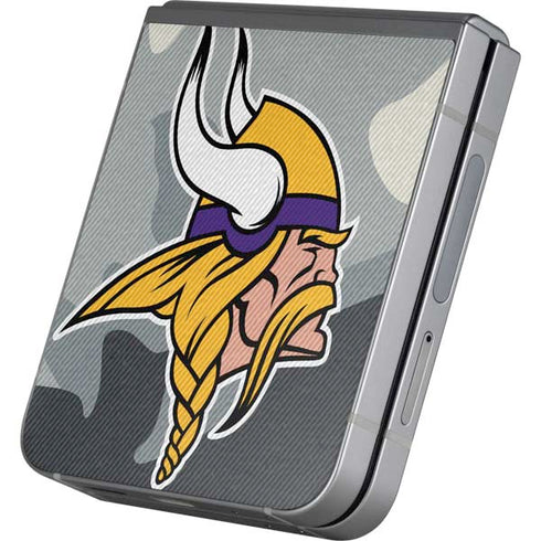 NFL Minnesota Vikings Camo Galaxy Z Flip6 Skin